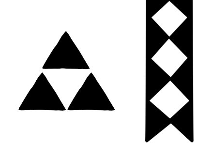 Blank space is equelly important as ink in Polynesian tattoos