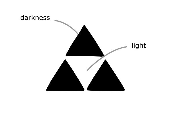Lokahi symbol light from darkness