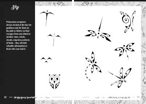 Polynesian lizard tattoo design