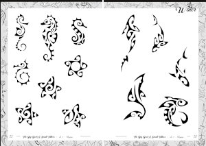 Polynesian sun tiki tattoo