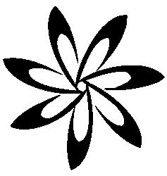 Polynesian tattoo symbol flowers
