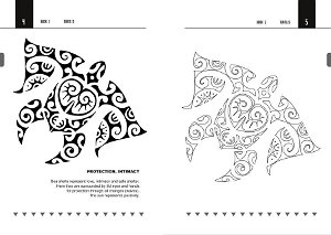 Polynesian turtle tattoo design flash