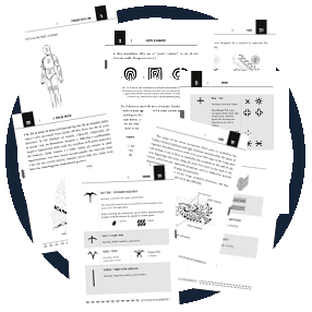 Example pages from the books